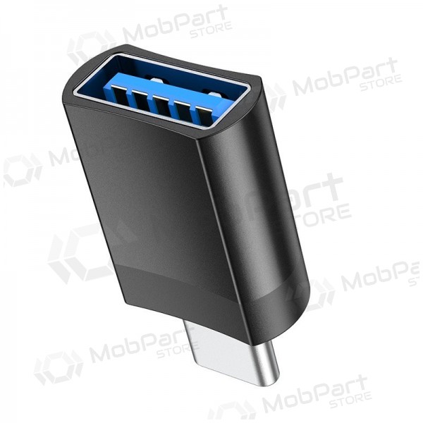 USB-C adapteris Hoco UA17 USB-C uz USB-A melns