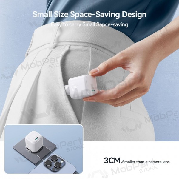 Lādētājs Joyroom JR-TCG08 USB-C GaN PD20W balts