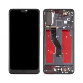 Huawei P20 PRO ekrāns (melns) (ar rāmīti) (OLED)