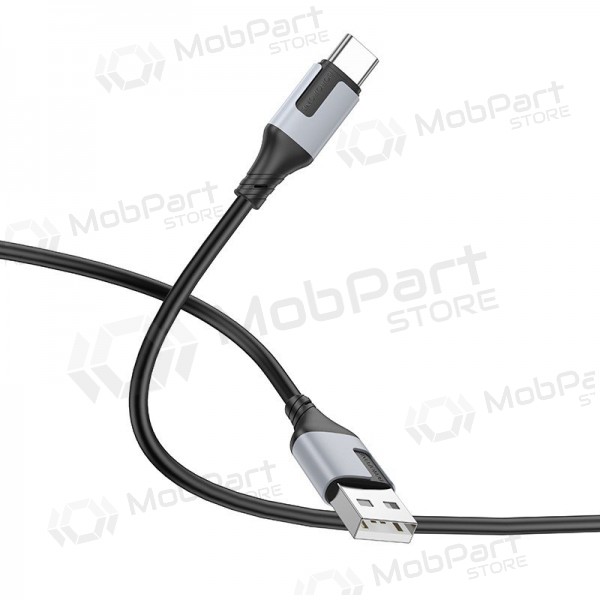 USB kabelis Borofone BX101 USB-A to USB-C 1.0m melns