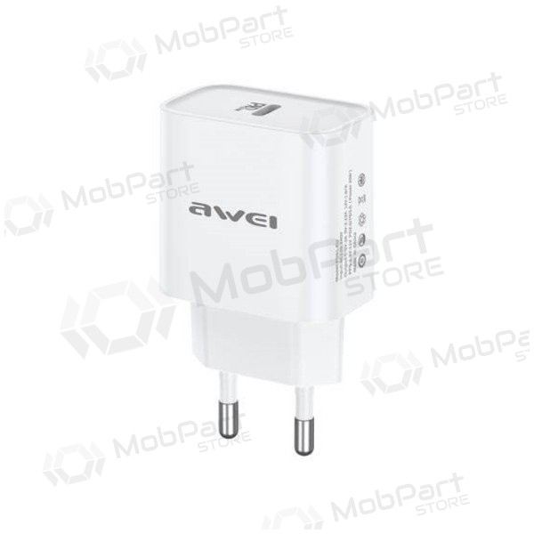 Tālruņa lādētājs Awei PD61-EU 20 W USB-C balts