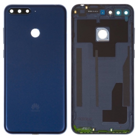 Huawei Y6 Prime 2018 aizmugurējais baterijas vāciņš (zils) (lietots grade C, oriģināls)