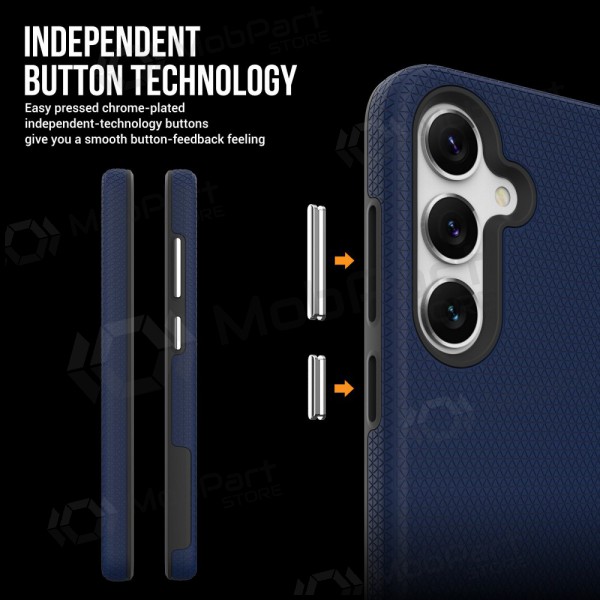 Maciņš / vāciņš Perfectionists Triangle Case Samsung A556 A55 5G tumši zils Maciņš / vāciņš Perfectionists Triangle Case Samsung A556 A55 5G tumši zils