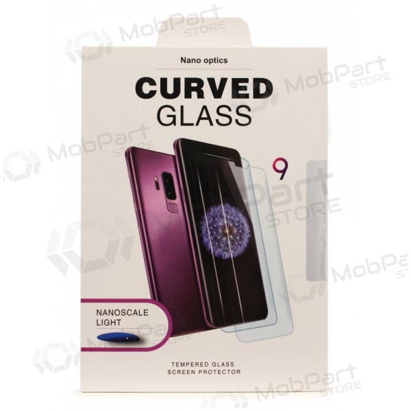 LCD apsauginis stikliukas Nano Optics 5D UV Glue Samsung S928 S24 Ultra lenktas caurspīdīgs