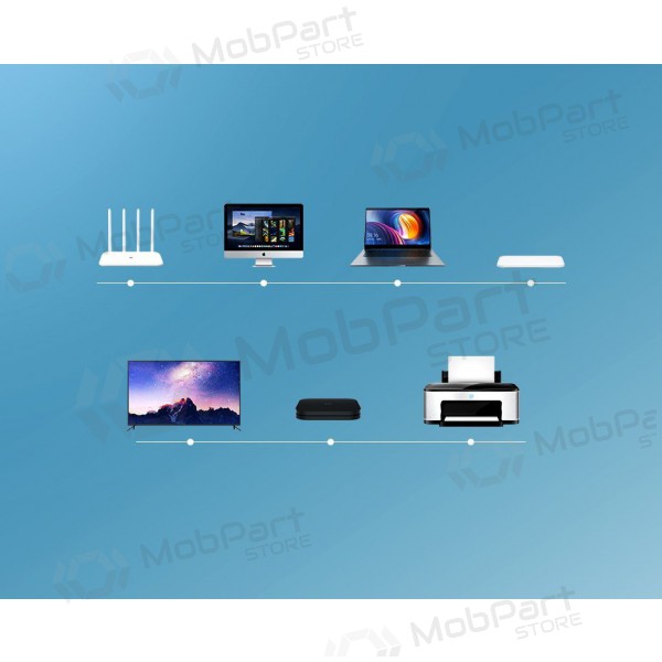 Kabelis Ugreen RJ45 Cat 6 UTP 1000Mbps 2.0m (melns)