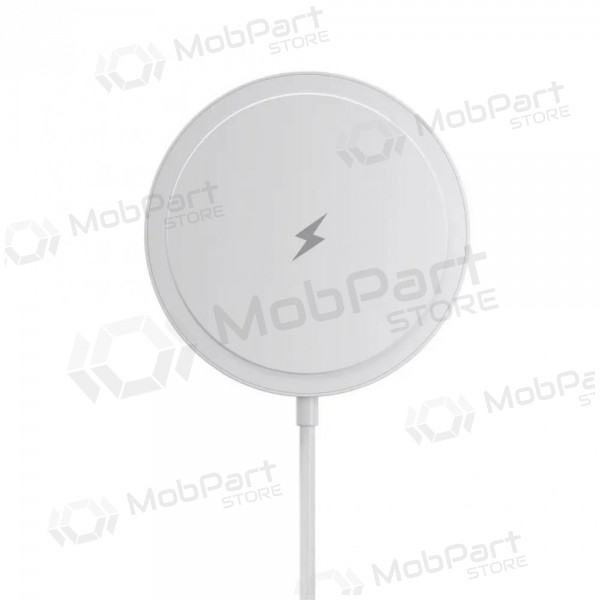 MagSafe bezvadu lādētājs Blue Star Charing Pad 15 W ar USB-C kabeli balts