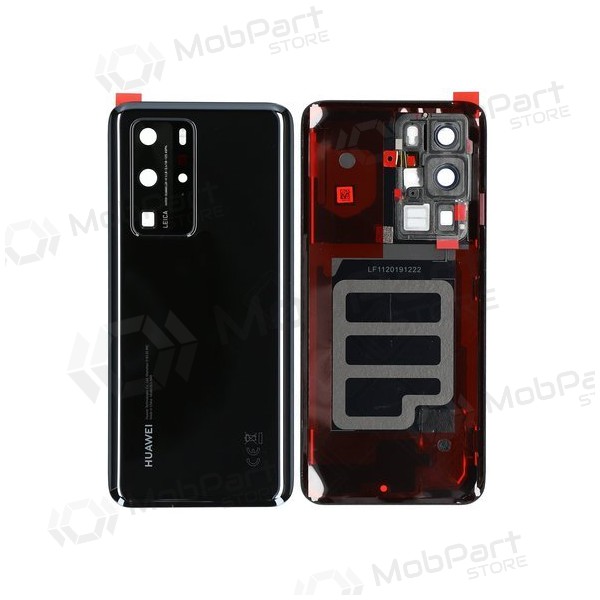Huawei P40 Pro aizmugurējais baterijas vāciņš (melns) (lietots grade C, oriģināls)