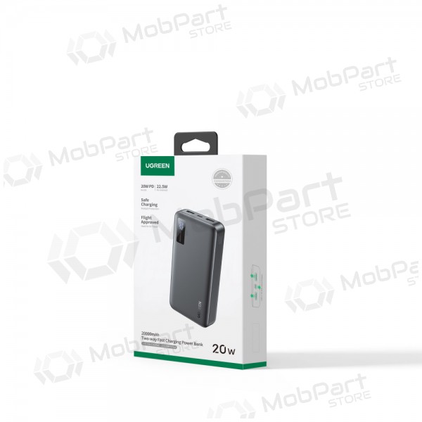 Ārējā baterija Power Bank Ugreen PB313 20W 20000mAh (25683) melna