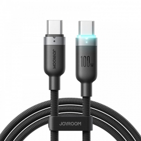 USB-C kabelis Joyroom S-A63 USB-C uz USB-C 1.2 m 100 W melns