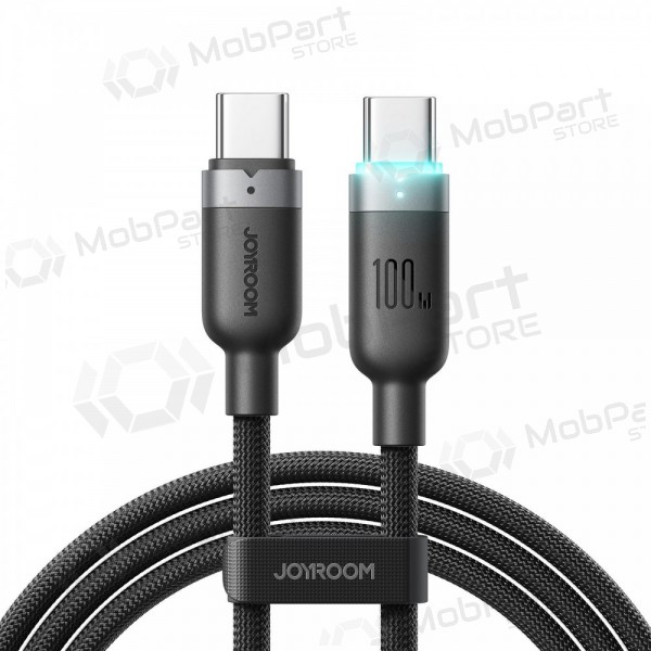 USB-C kabelis Joyroom S-A63 USB-C uz USB-C 1.2 m 100 W melns