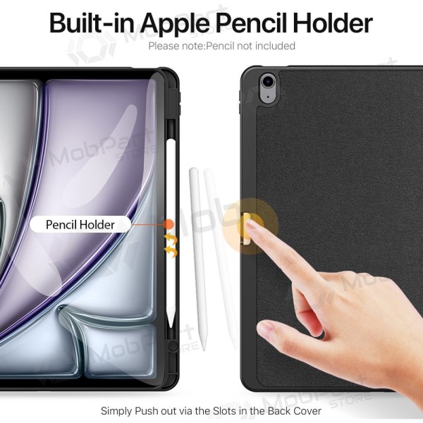Apple iPad Air 13 (2024, 2025, 2026) maciņš - Dux Ducis Domo (melns)
