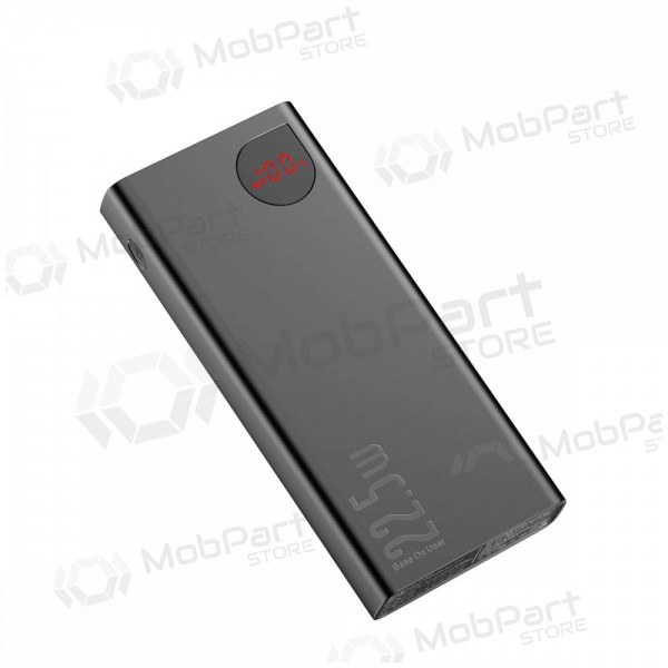 Ārējā baterija Power Bank Baseus Adaman 22.5W 20000mAh + Type-C 0.3m melna PPAD070101
