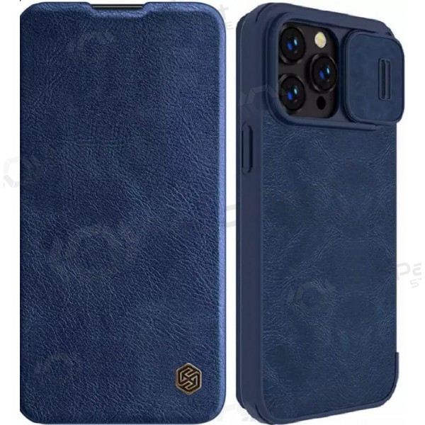 Apple iPhone 14 maciņš - Nillkin Leather (zils)