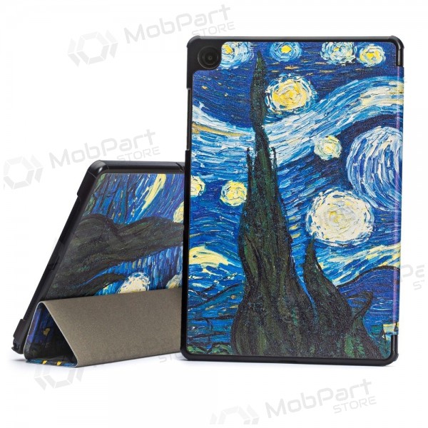 Samsung Galaxy Tab A9+, Tab A11+ maciņš - Smart Leather (starry night)