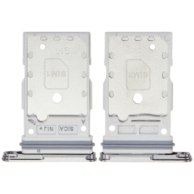 Samsung Galaxy S25, S25+ Dual SIM kartes turētājs (sudraba) (oriģināls)