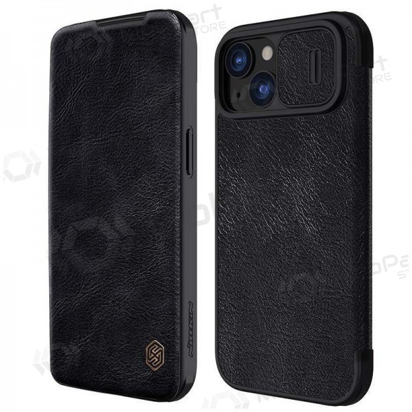 Apple iPhone 14 maciņš - Nillkin Leather (melns)