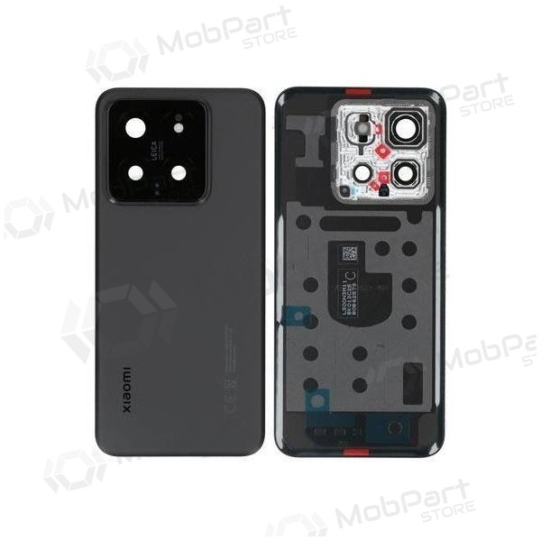 Xiaomi POCO M6 Pro aizmugurējais vāciņš (melns) (oriģināls)
