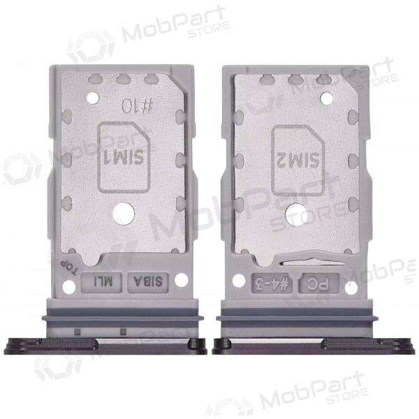 Samsung Galaxy S24, S24+ divu SIM karšu turētājs (melns) (oriģināls)