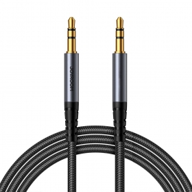 Audio kabelis Joyroom SY-A08 3,5mm to 3,5mm 1.2m melns