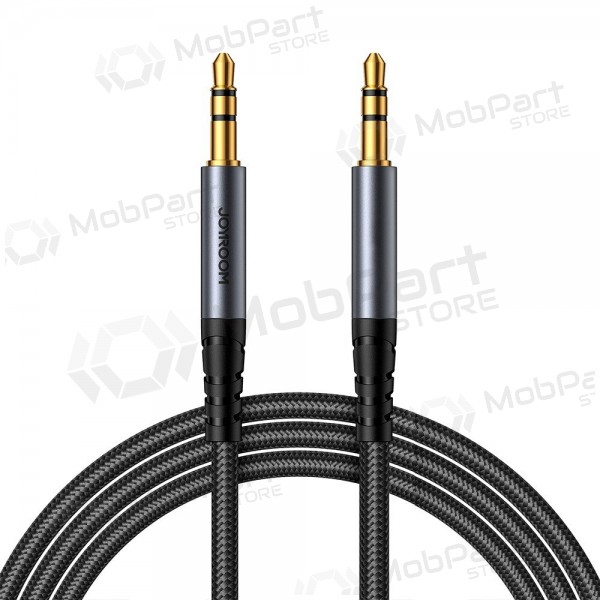 Audio kabelis Joyroom SY-A08 3,5mm to 3,5mm 1.2m melns