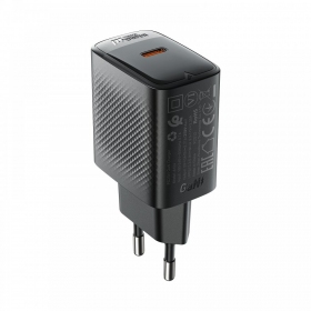 Tālruņa lādētājs Acefast A104 25 W GaN USB-C melns
