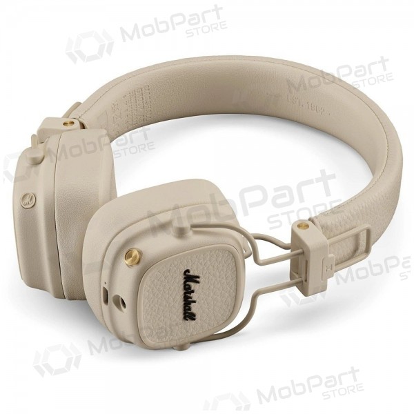 Bezvadu austiņas Marshall Major V Bluetooth USB-C 3,5 mm ar mikrofonu