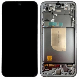 Ekranas Samsung S711 S23 FE 5Gar lietimui jautriu stikliuku un rėmeliu Graphite oriģināls (service pack)