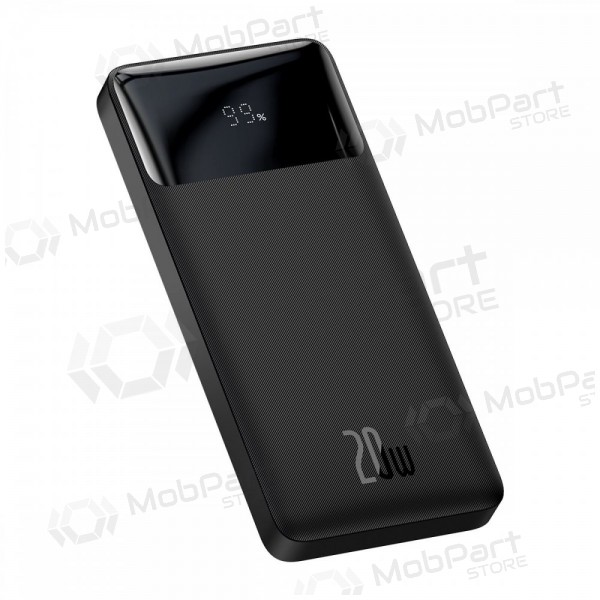 Ārējā baterija Power Bank Baseus Bipow 20W 10000mAh + MicroUSB 0.25m melna PPBD050301