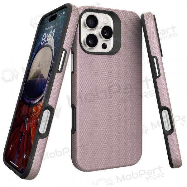 Apple iPhone 17 Pro Max, 18 Pro Max maciņš - Perfectionists (rozā zelts)