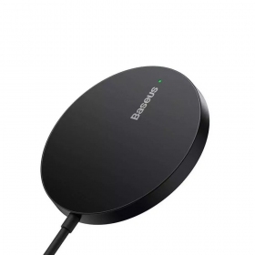 MagSafe bezvadu lādētājs Baseus Simple Mini 3 15 W melns
