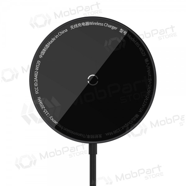 MagSafe bezvadu lādētājs Baseus Simple Mini 3 15 W melns