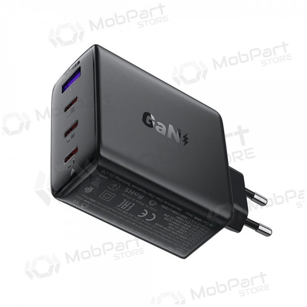 Tālruņa lādētājs Acefast A94 100 W GaN 3x USB-C + USB-A melns