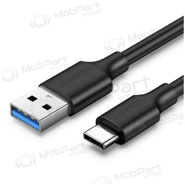 USB-C kabelis Ugreen US184 USB-A uz USB-C 1 m USB 3.2 Gen1 3 A melns