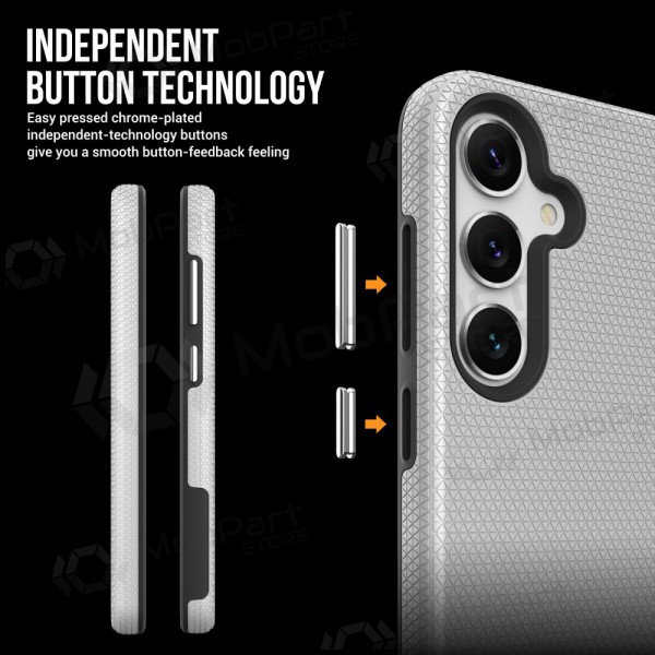 Maciņš / vāciņš Perfectionists Triangle Case Samsung S926 S24 Plus/S936 S25 Plus sudraba Maciņš / vāciņš Perfectionists Triangle Case Samsung S926 S24 Plus/S936 S25 Plus sudraba