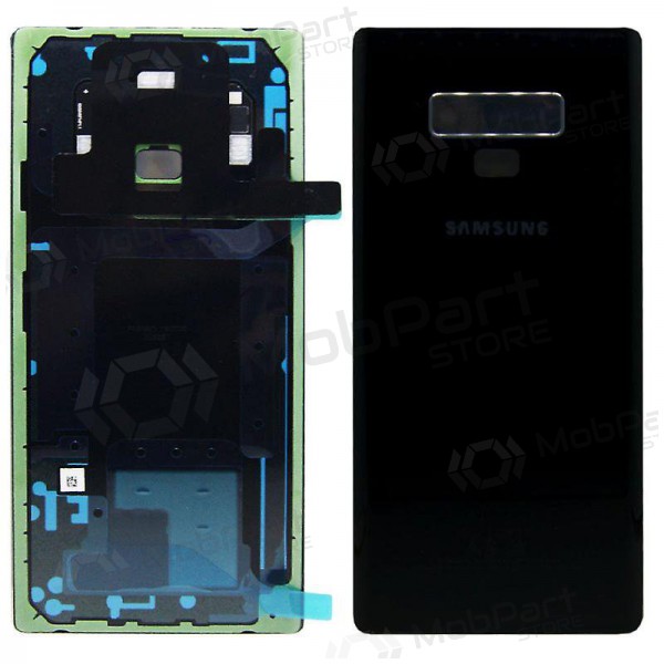 Samsung N960F Galaxy Note 9 aizmugurējais baterijas vāciņš melns (Midnight Black) (lietots grade B, oriģināls)