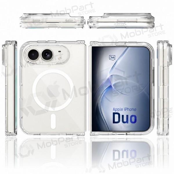 Apple iPhone Duo maciņš - 3mk Armor MagCase (caurspīdīgs)