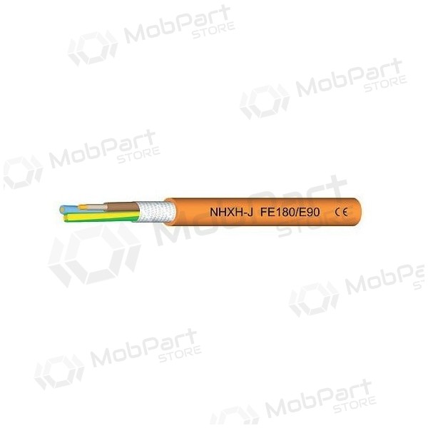 NHXH FE-180/E90 4x1.5 ugunsdrošs bezhalogēnu kabelis Eupen (1m)