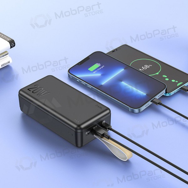 Ārējā baterija Power Bank Hoco J87B PD20W+QC3.0 30000mAh melns