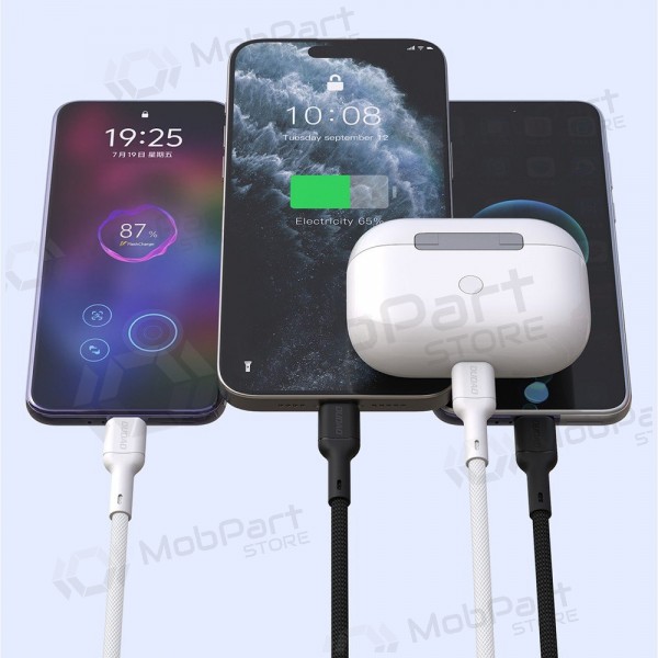 USB-C kabelis Dudao L9C USB-C uz USB-C 2 m 65 W melns
