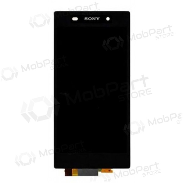 Sony Xperia Z1 L39h C6902 / Xperia Z1 C6903 / Z1 C6906 / Xperia Z1 C6943 ekrāns (balts) (ar rāmīti) (service pack) (oriģināls)