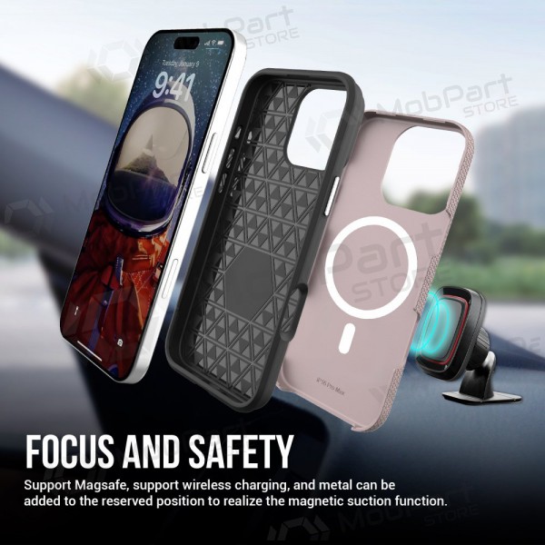 Maciņš / vāciņš Perfectionists Triangle Mag Case Apple iPhone 13/14 rožinio aukso Maciņš / vāciņš Perfectionists Triangle Mag Case Apple iPhone 13/14 rožinio aukso