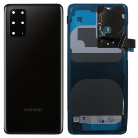 Samsung G985 / G986 Galaxy S20 Plus aizmugurējais baterijas vāciņš melns (Cosmic Black) (service pack) (oriģināls)