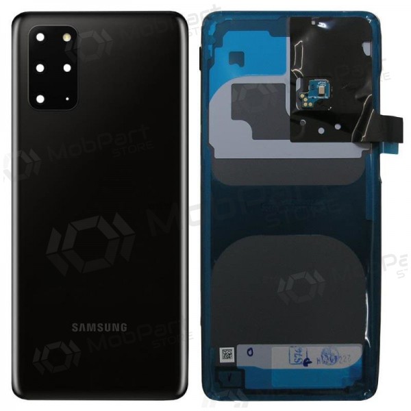 Samsung G985 / G986 Galaxy S20 Plus aizmugurējais baterijas vāciņš melns (Cosmic Black) (service pack) (oriģināls)