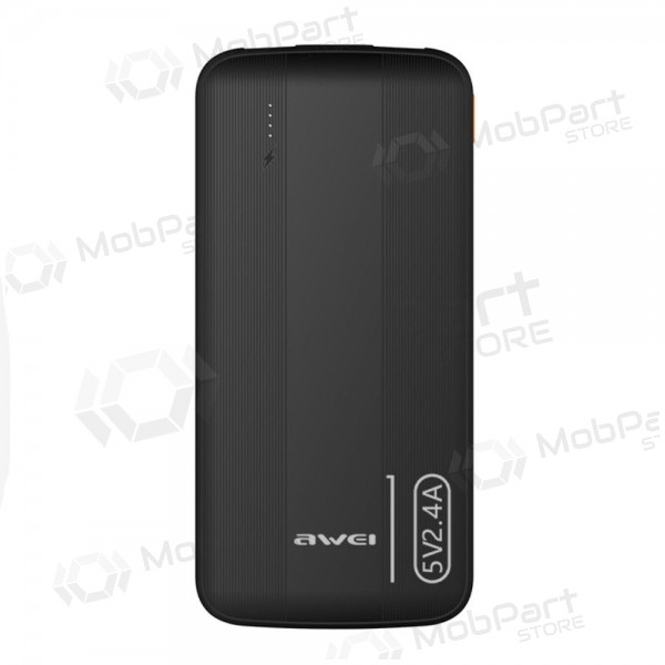 Ārējā baterija Power Bank Awei P20K 5V/2.4A 10000mAh melna