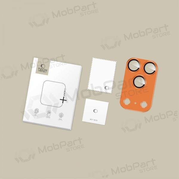 Apple iPhone 17 Pro Max kameras aizsargs - Tech-Protect CamFull Fit+ (Cosmic Orange)