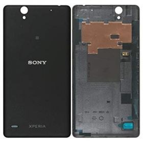Sony E5333 Xperia C4 aizmugurējais baterijas vāciņš (melns) (lietots grade B, oriģināls)