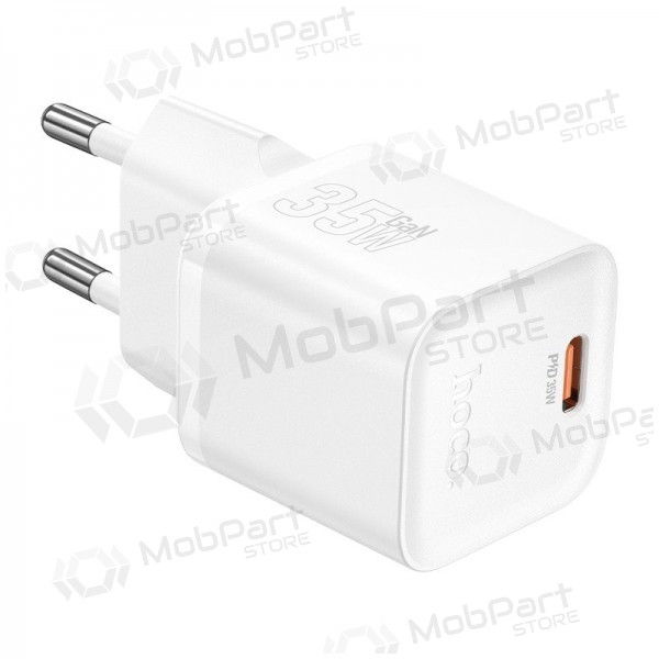 Tālruņa lādētājs Hoco N66 35 W GaN USB-C balts