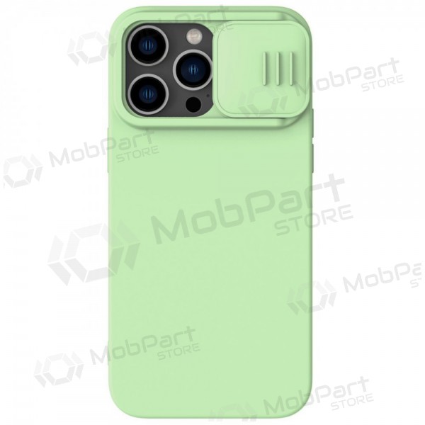 Apple iPhone 14 Pro vāciņš „Nillkin Silicone“ (gaiši zaļš) Apple iPhone 14 Pro vāciņš „Nillkin Silicone“ (gaiši zaļš)