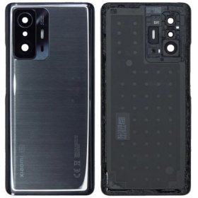 Xiaomi 11T Pro / 11T  aizmugurējais baterijas vāciņš (melns) (oriģināls) (service pack)