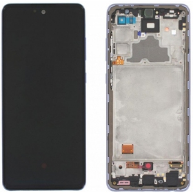 Samsung A725 A72 4G / A726 5G 2021 ekrāns (violets) (ar rāmīti) (service pack) (oriģināls)
